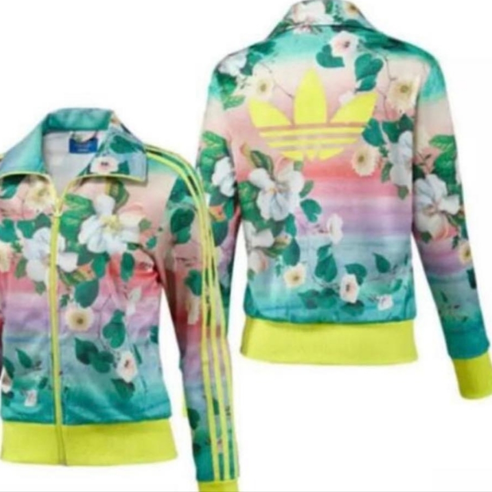 Adidas X Farm Rio Floral Firebird Track Jacket  M